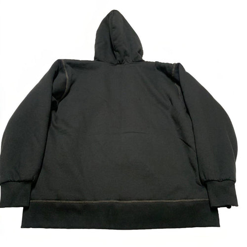Smith's Work Wear Men's Large Black  Soft Sherpa Lined Hooded Sweater Jacket