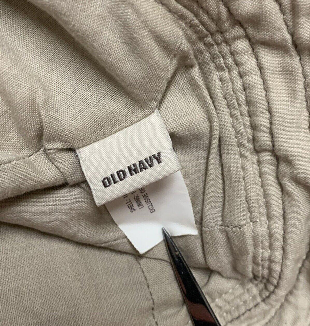 Gorra de pescador Old Navy con laterales a presión y diseño de cubo Explorer para niños, talla M, color beige