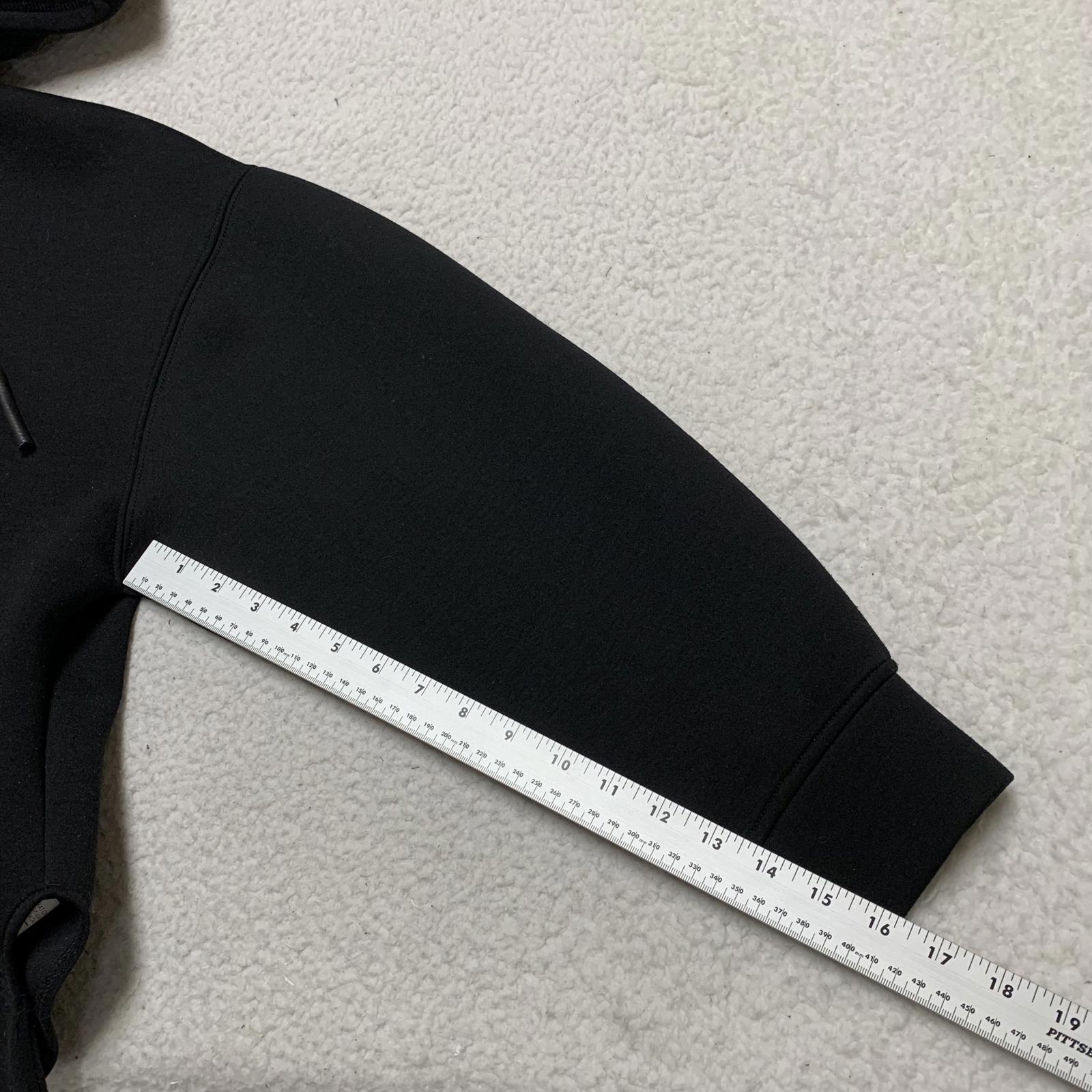 Sudadera con capucha y cremallera negra informal para mujer, talla grande, de ZARA