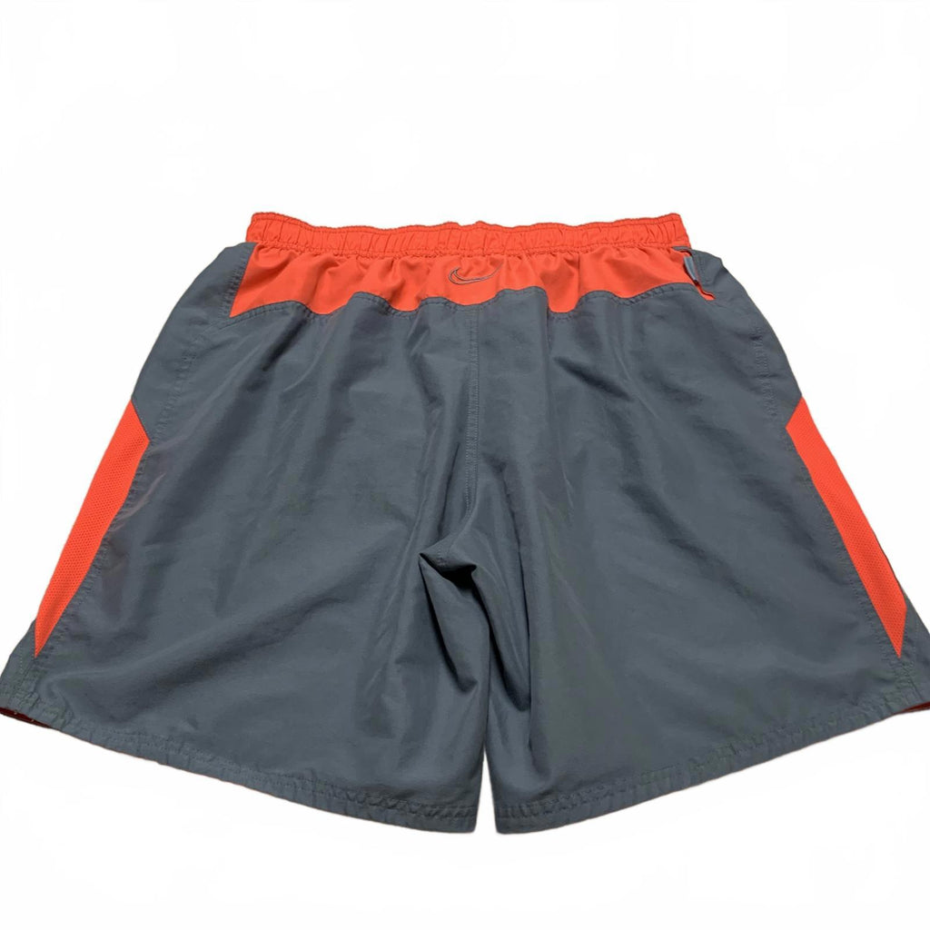 Shorts de baño Nike para hombre, talla XL, gris y naranja