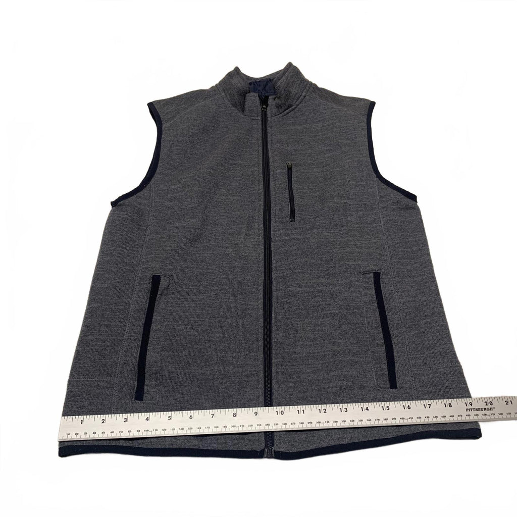 Chaleco polar gris Johnnie-O West Coast Prep, talla mediana, para hombre