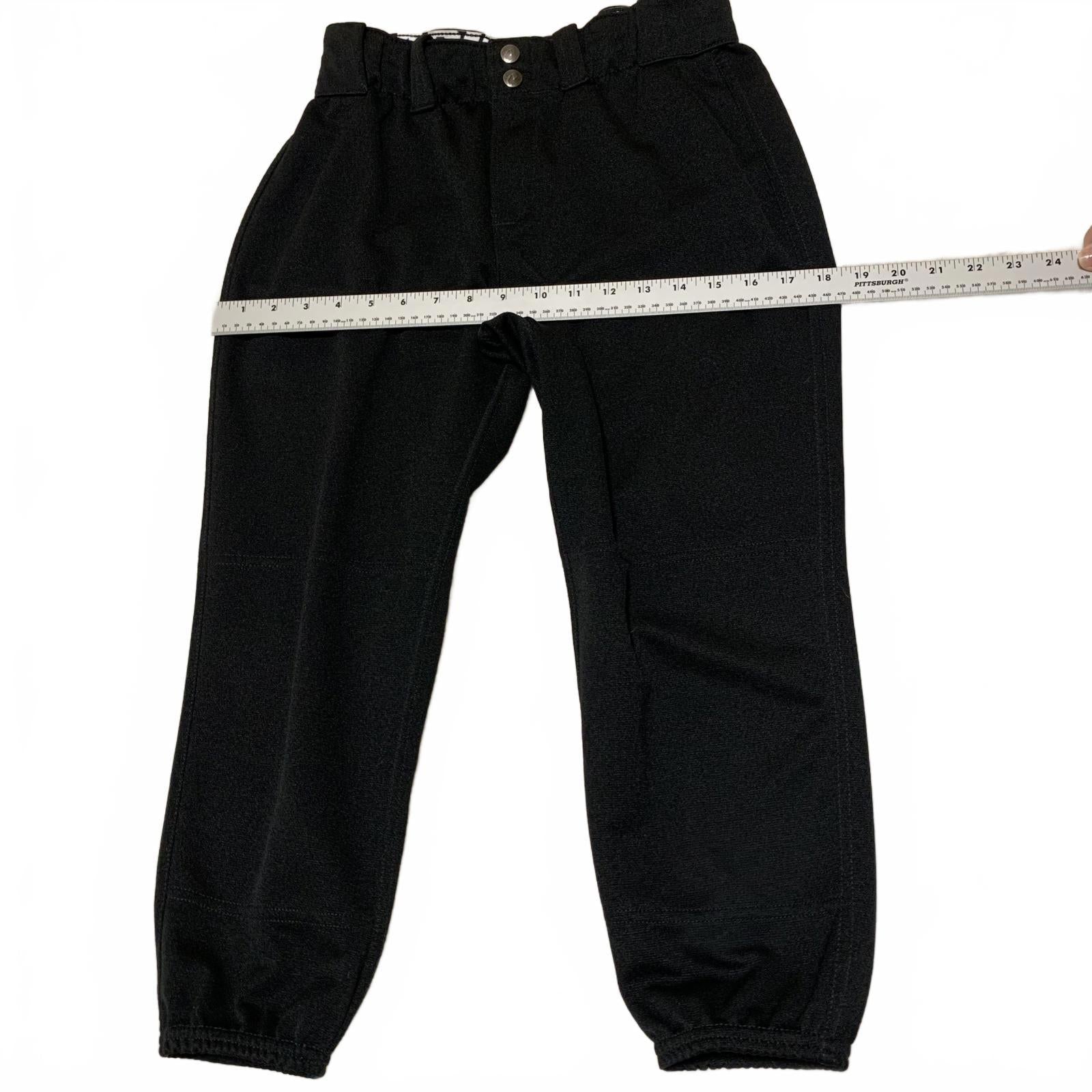 Pantalones de béisbol unisex para niños DeMarini, talla MD, color negro, cintura 27 x 21,5 L, deportivos