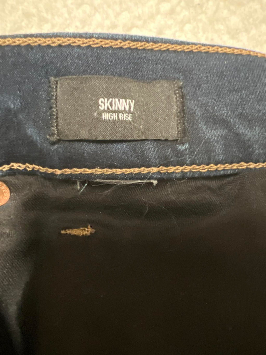 Vaqueros ajustados Express para mujer, tiro alto, 26 x 24,5 (talla real)