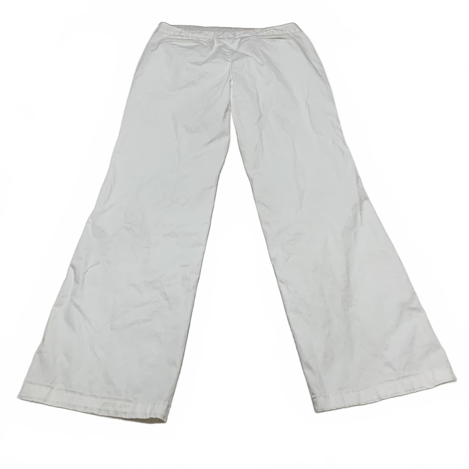 Pantalones anchos blancos Lands' End para mujer, talla 16T