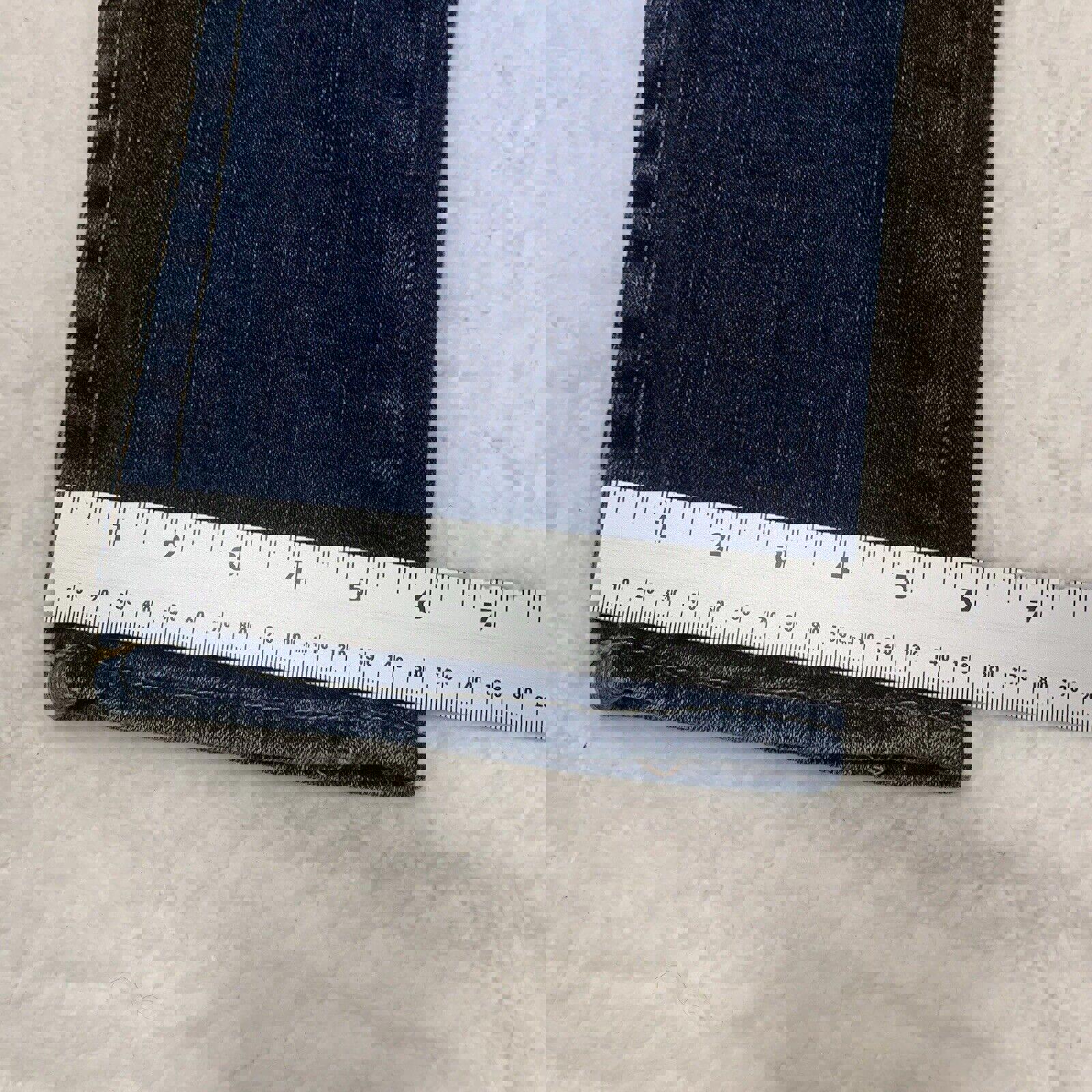 Vaqueros ajustados True Religion para mujer, talla 29, con solapa trasera azul