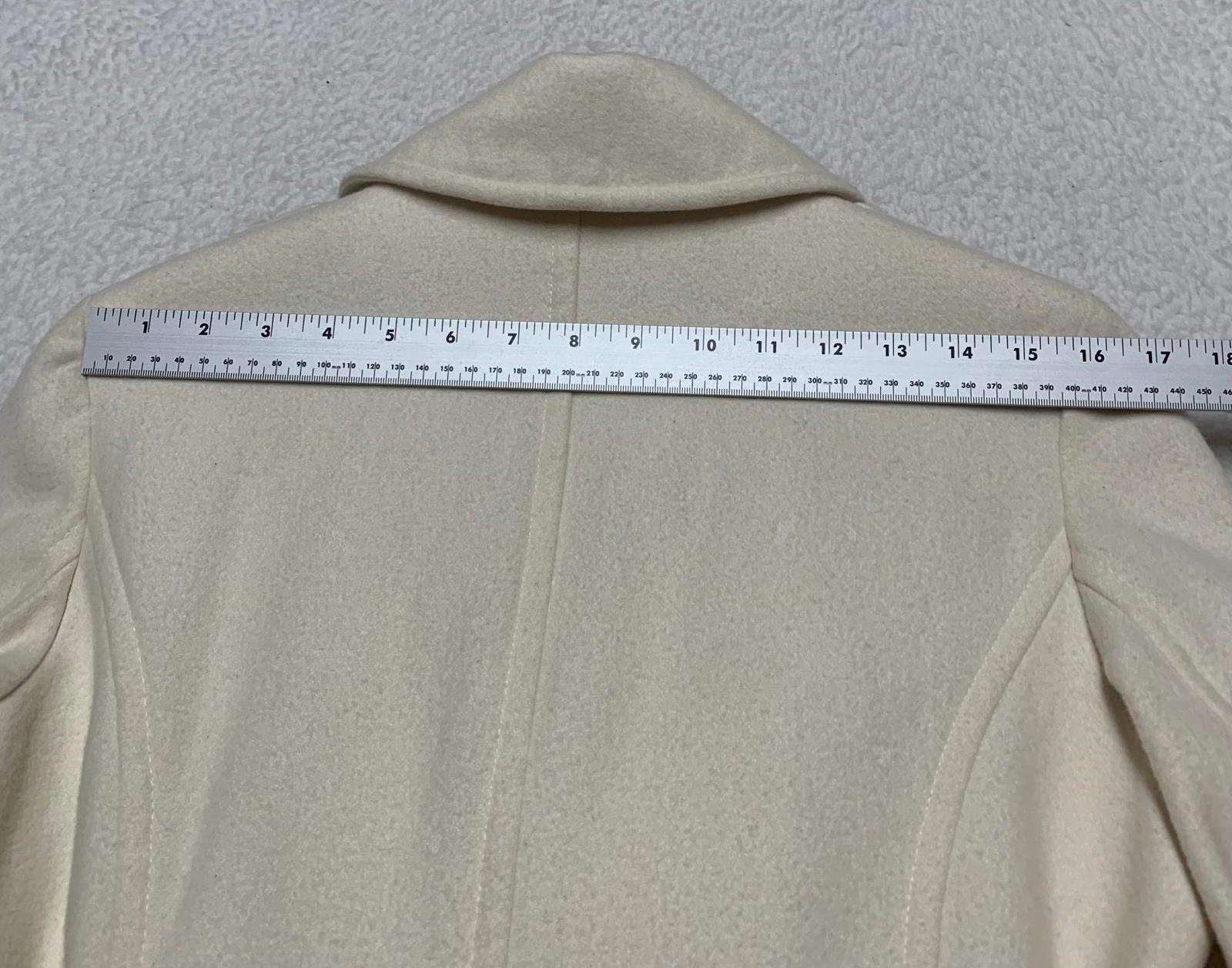 Abrigo con cremallera color crema Michael Kors para mujer, talla 10