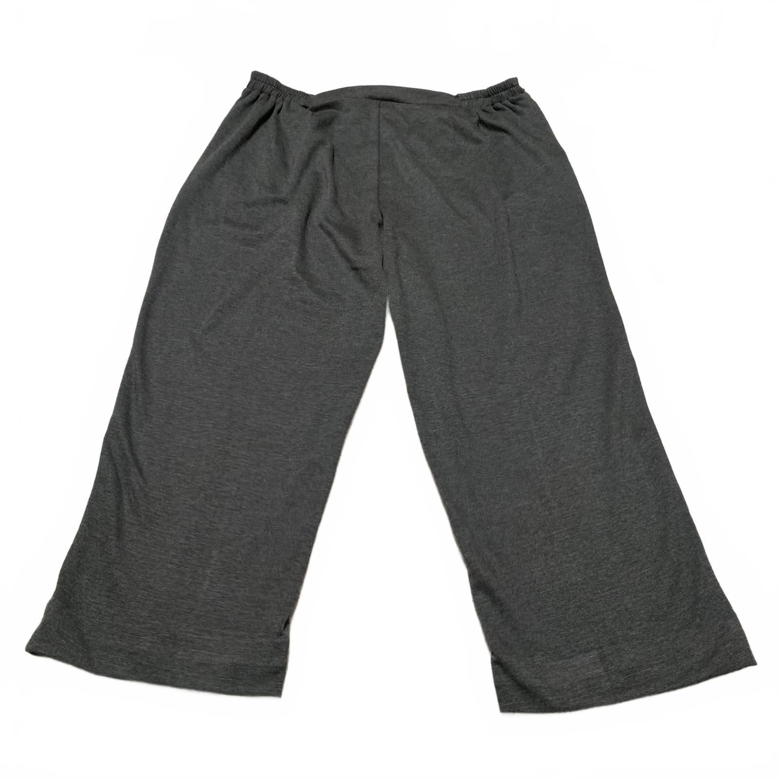 Pantalones capri grises anchos Liz &amp; Me Sport para mujer, talla 16, 38 x 26