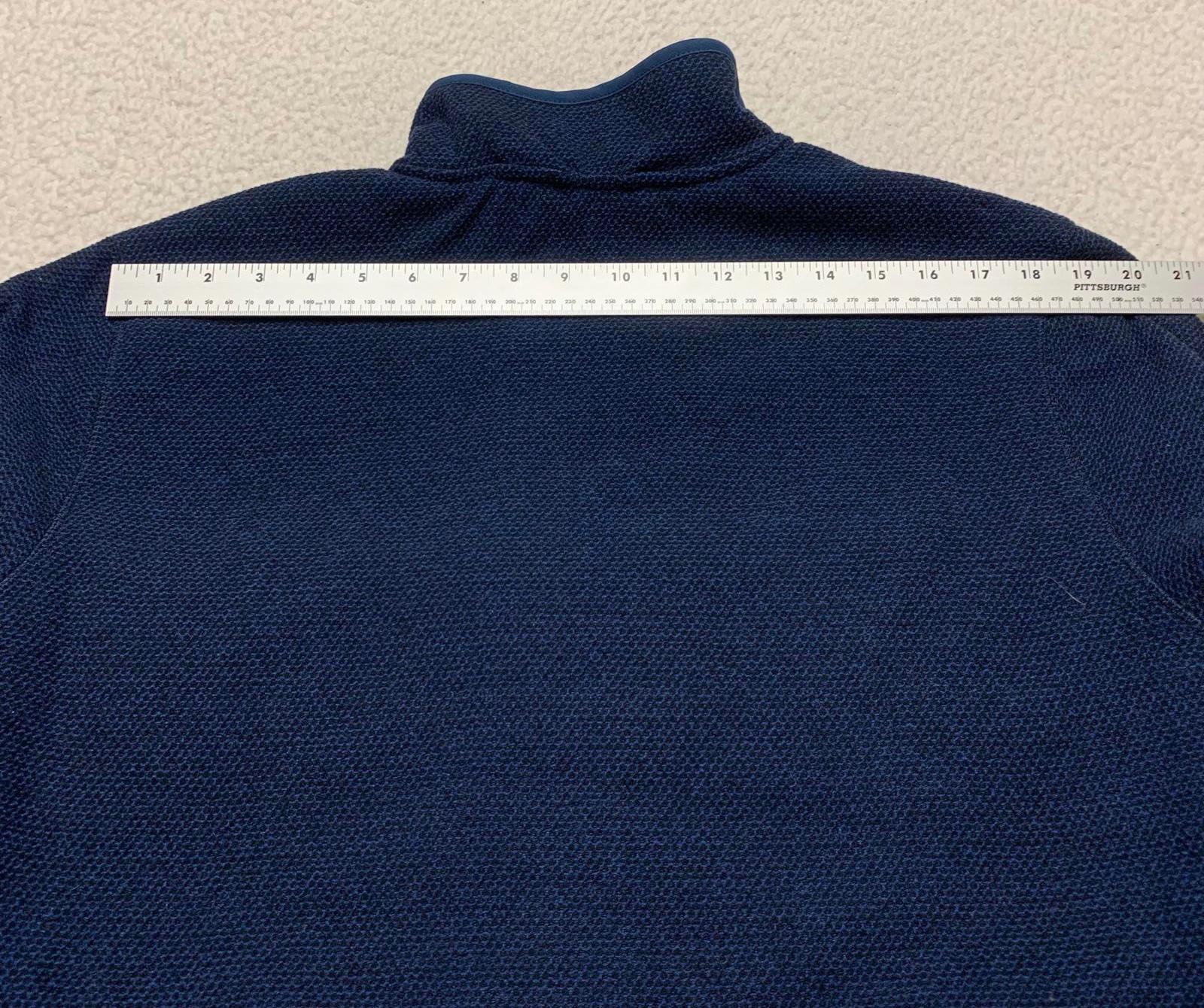 Chaqueta polar azul marino mediana con forro de sherpa de Orvis para hombre