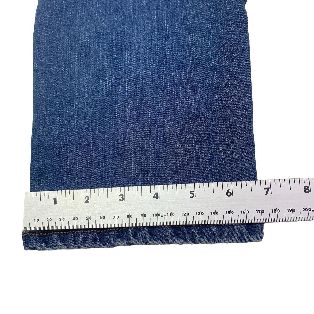 Jeans Time And True para mujer, 12, azul, pierna recta, lavado oscuro