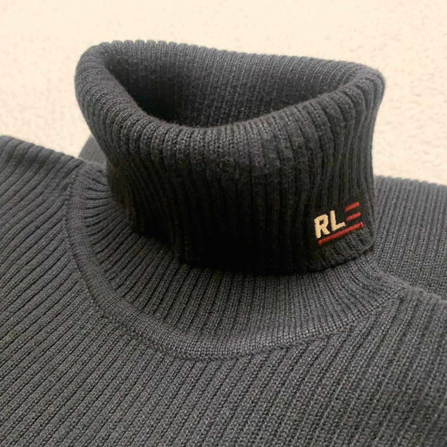 Polo Jeans Co Ralph Lauren Size XLarge Ribbed Black Turtleneck Sweater
