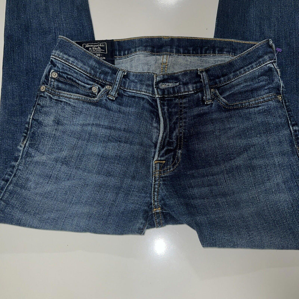 Vaqueros Abercrombie and Fitch W29 L30 Azul Super Slim Stretch