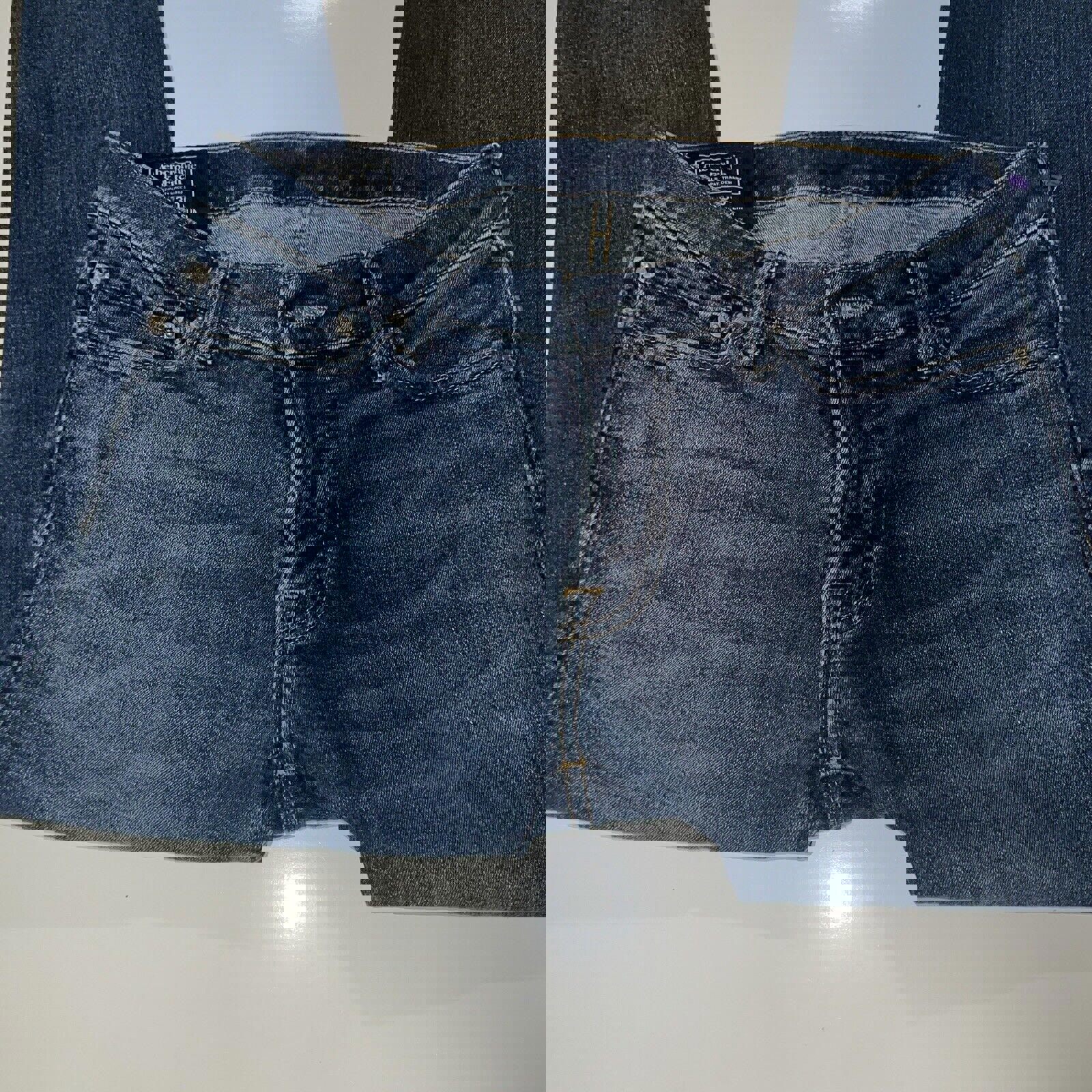 Vaqueros Abercrombie and Fitch W29 L30 Azul Super Slim Stretch