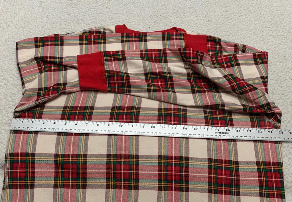 Camisa de manga larga a cuadros rojos de Hanna Andersson, talla XXL, para mujer, de algodón orgánico