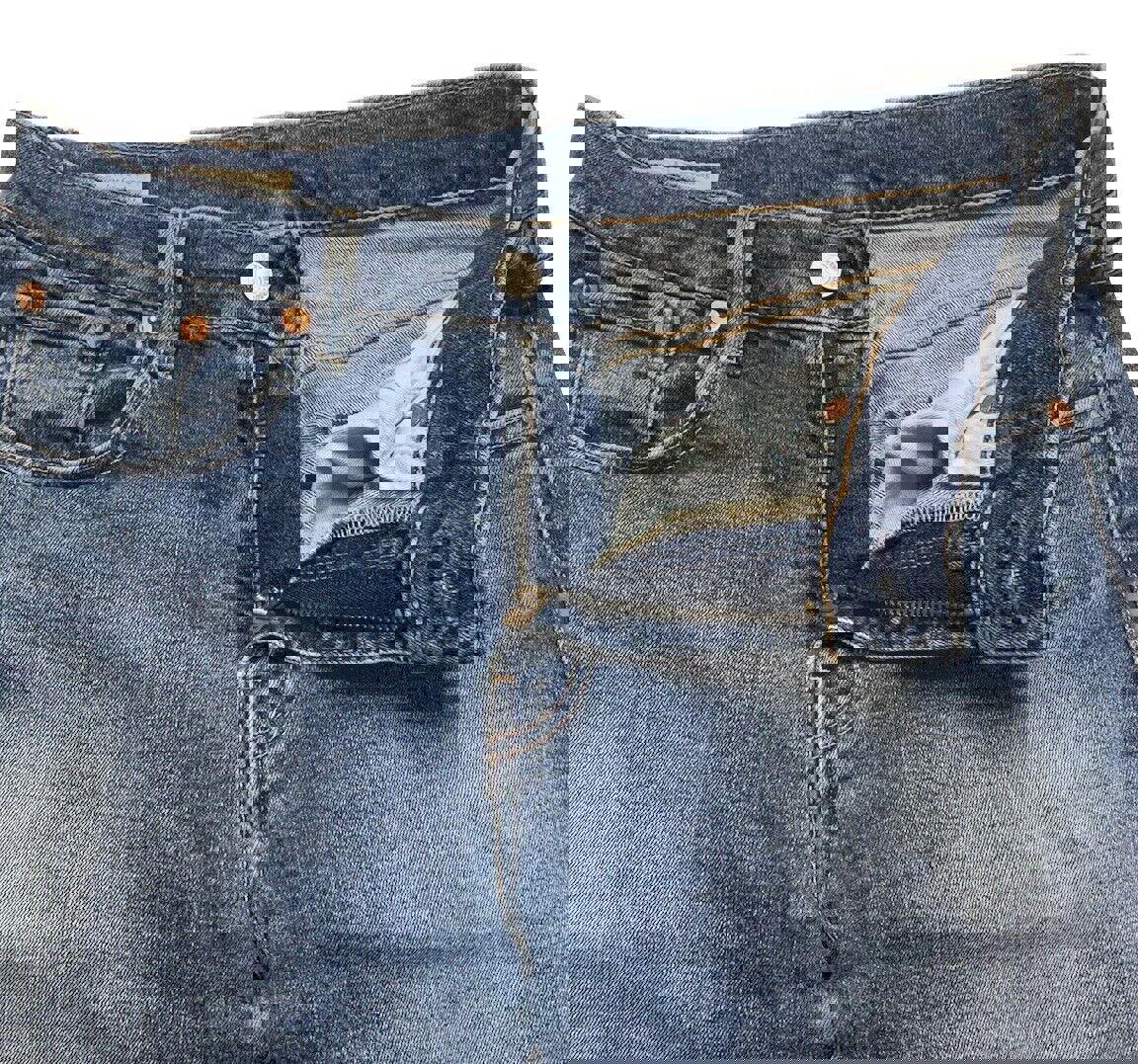 Vaqueros Levi's 512 para hombre, 30 x 30, azul, desgastados y elásticos