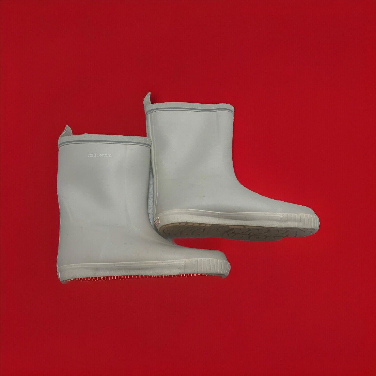 Botas de agua Tretorn Vinter Mayte para mujer, talla 42, con forro polar blanco