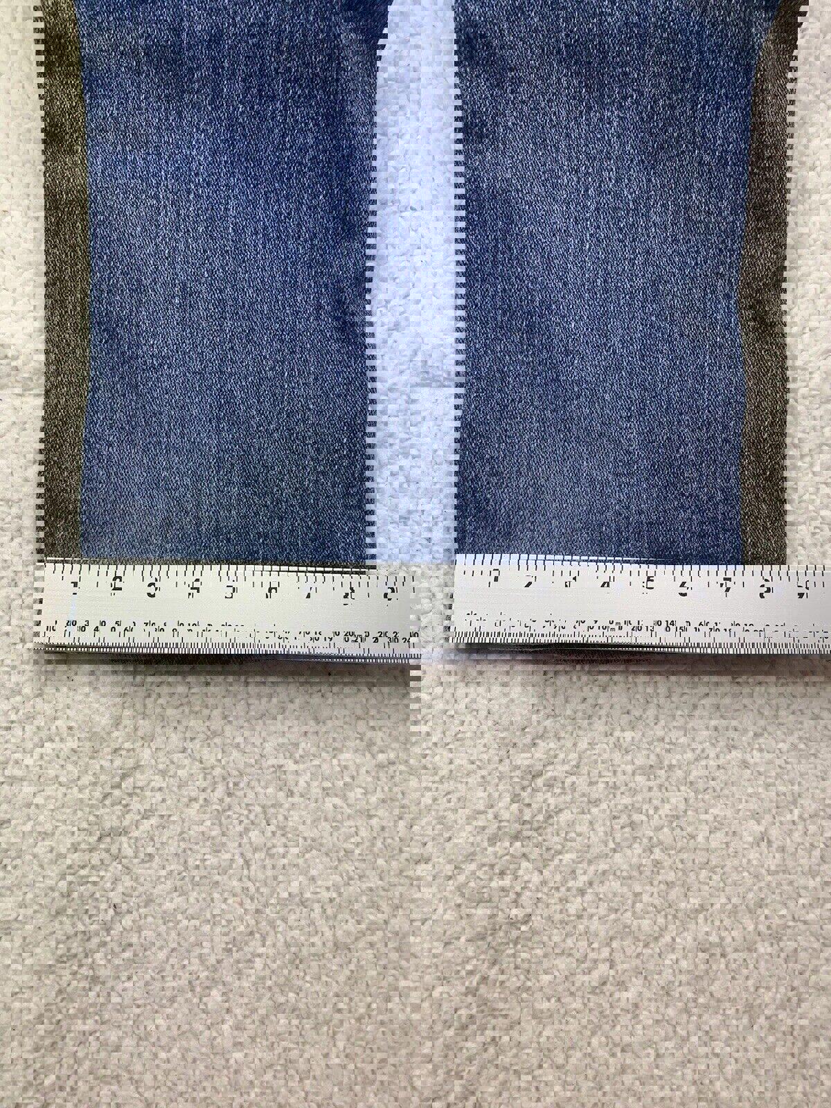 Nautica Jeans para hombre, talla W38 32L, corte relajado, azul elástico