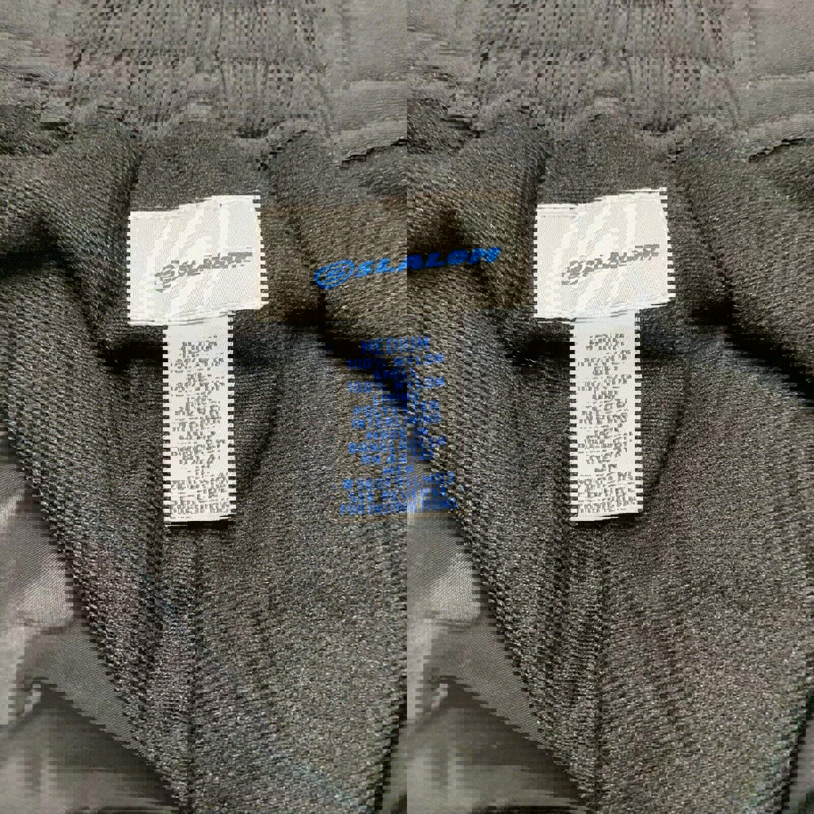 Pantalones de nieve para eslalon para hombre, talla M, nailon negro, bolsillos con cremallera en los tobillos, para esquí y snowboard Storm