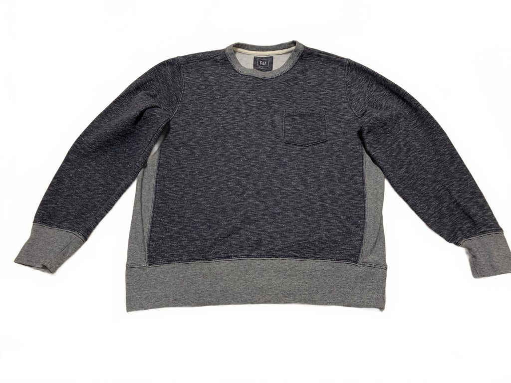 Sudadera de cuello redondo en gris oscuro y claro, talla grande, para hombre de GAP