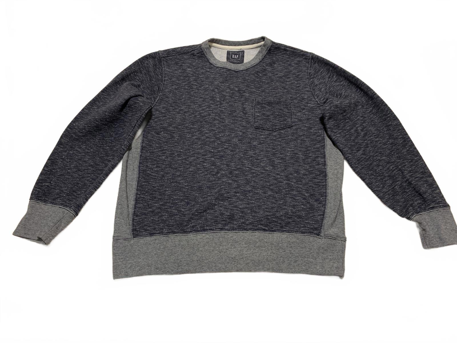 Sudadera de cuello redondo en gris oscuro y claro, talla grande, para hombre de GAP