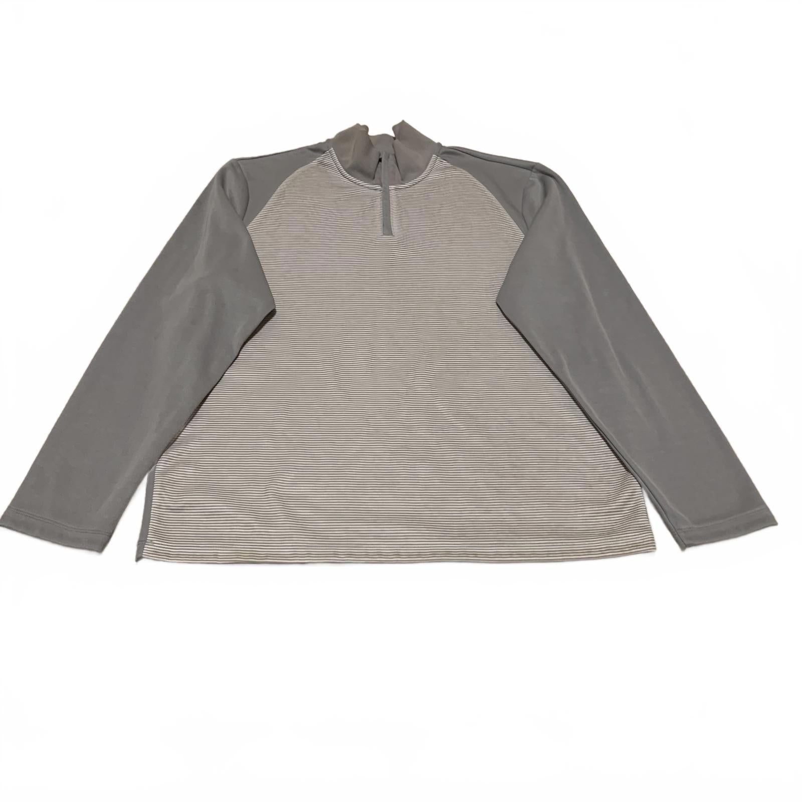 Camiseta deportiva de manga larga Alfani para hombre, talla XL, con cuello con media cremallera