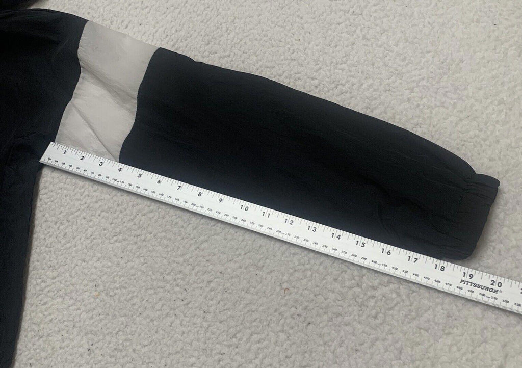 Chaqueta cortavientos con capucha y cremallera completa negra grande para niño de ADIDAS, talla 14/16