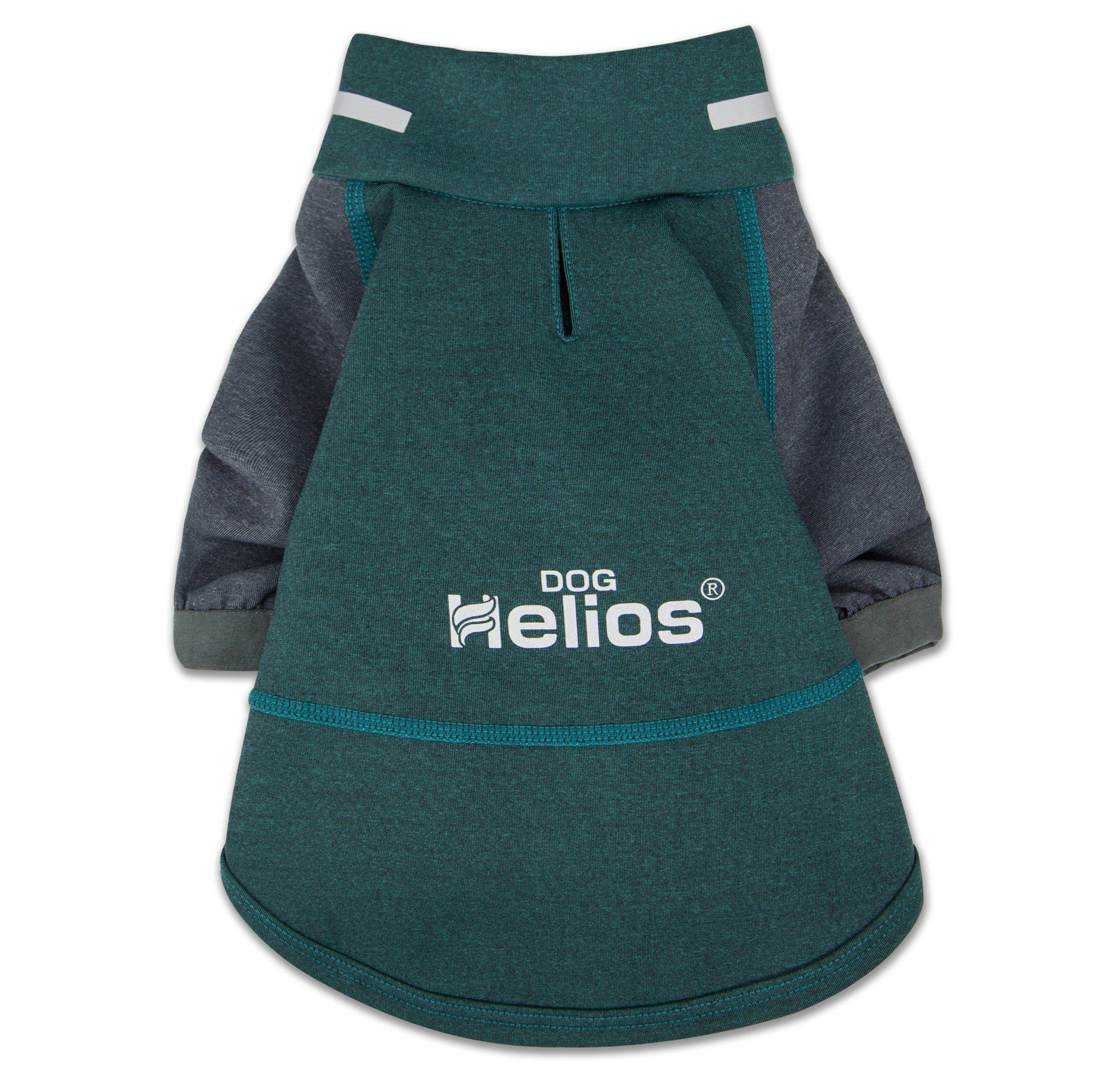 Dog Helios ® 'Eboneflow' Mediumweight 4-Way-Stretch Flexible And Breathable Performance Dog Yoga T-Shirt