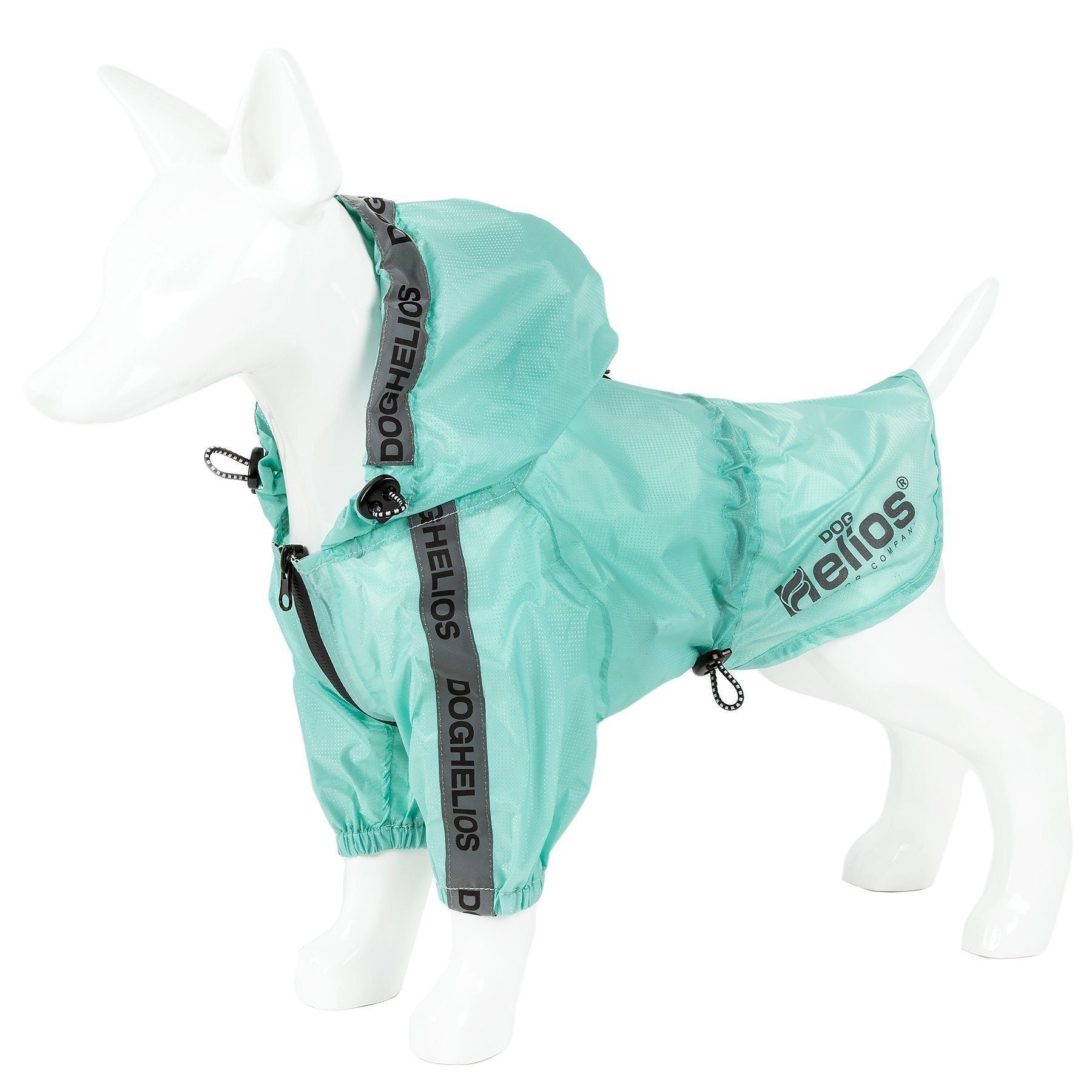 Poncho impermeable ajustable e impermeable para perros Dog Helios ® 'Torrential Shield'