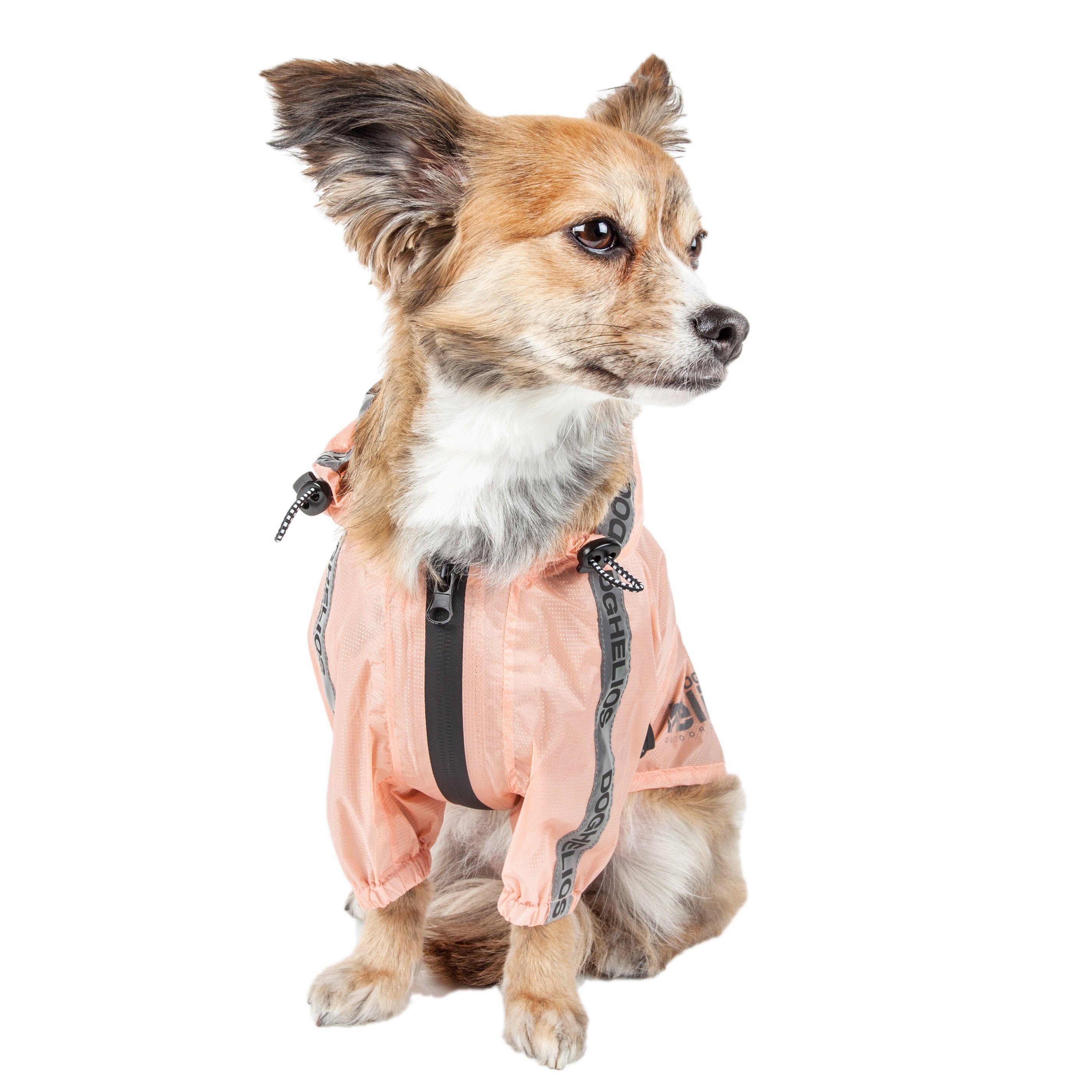 Poncho impermeable ajustable e impermeable para perros Dog Helios ® 'Torrential Shield'