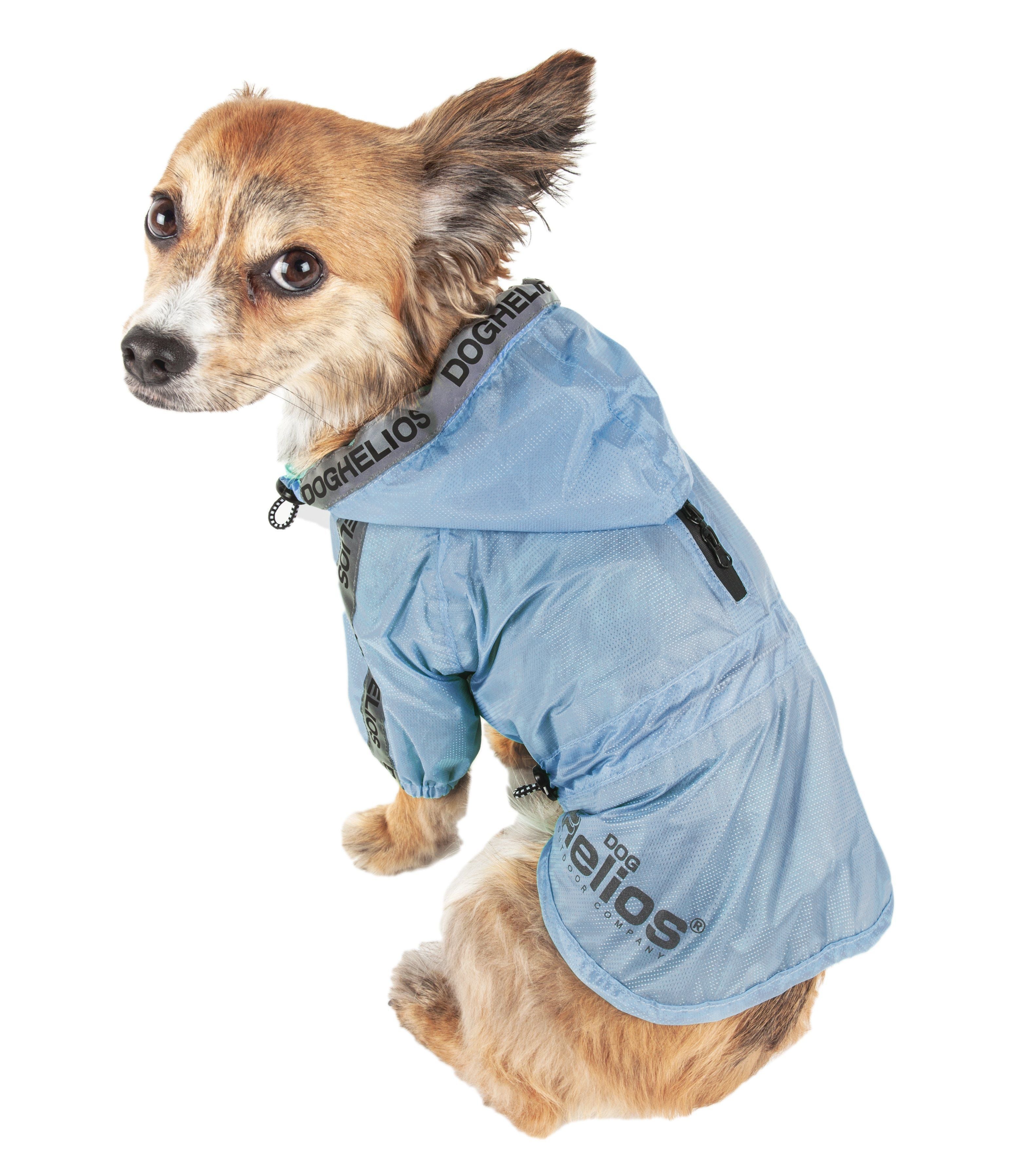 Poncho impermeable ajustable e impermeable para perros Dog Helios ® 'Torrential Shield'