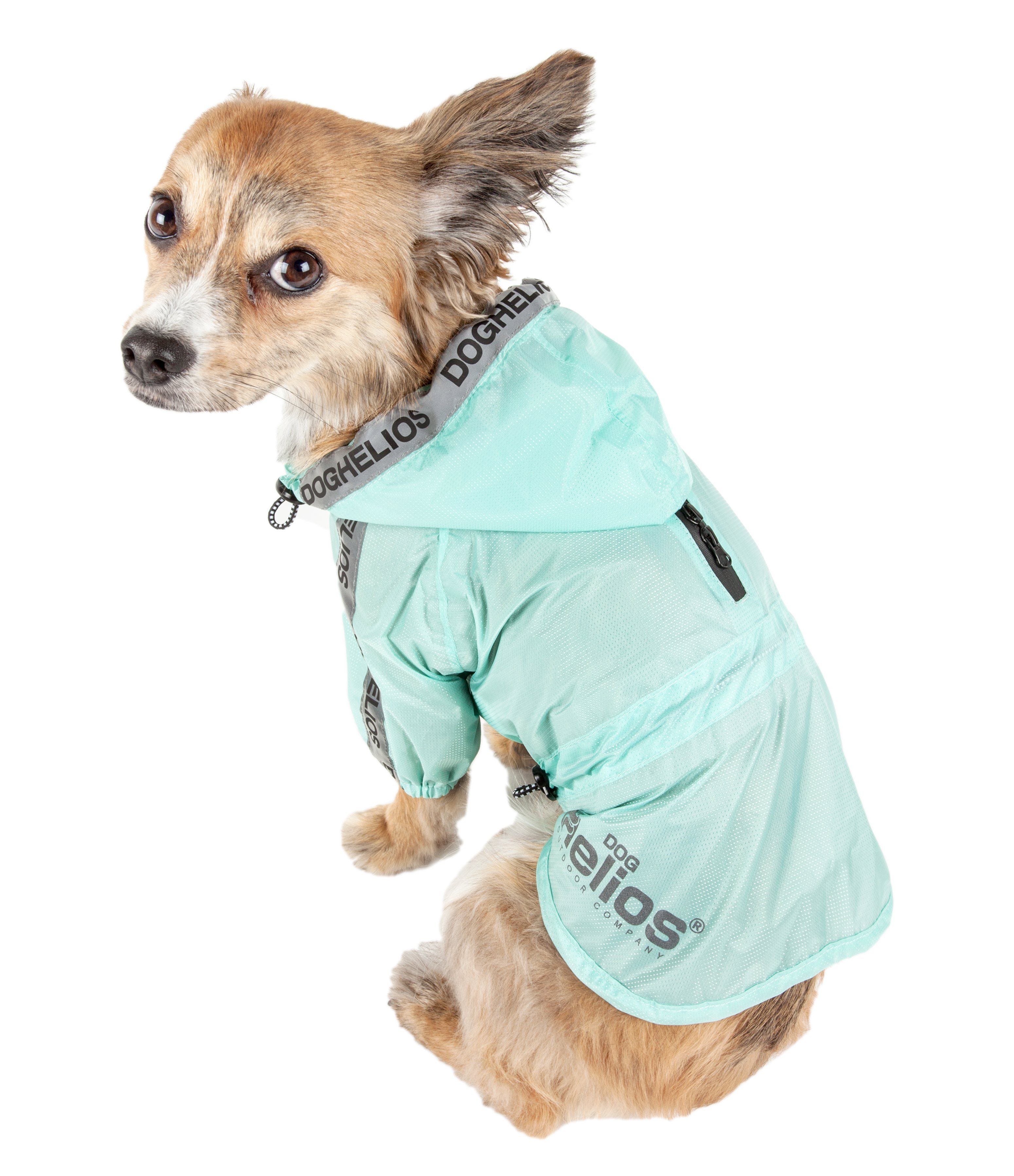 Poncho impermeable ajustable e impermeable para perros Dog Helios ® 'Torrential Shield'