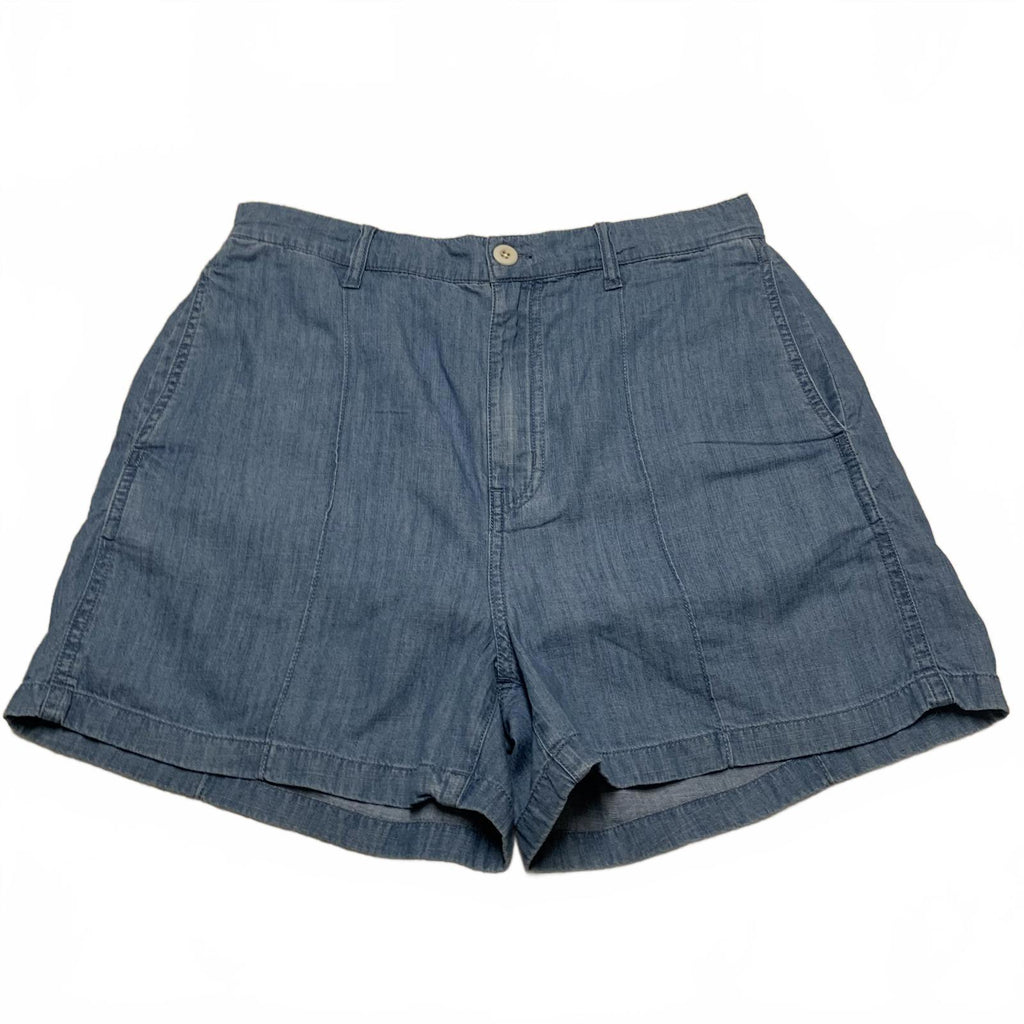 Bermudas Madewell de cambray azul para mujer, talla 28, talla 30