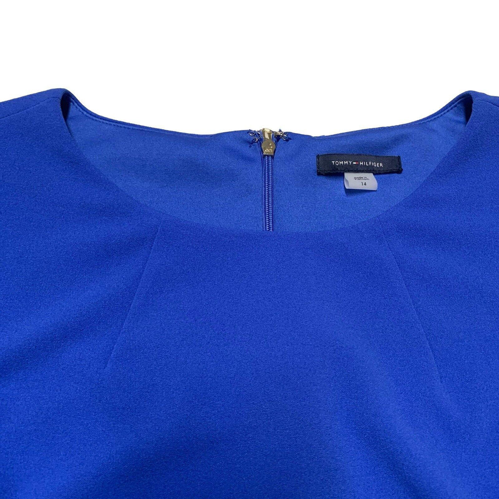 Vestido azul real de Tommy Hilfiger para mujer, talla 14