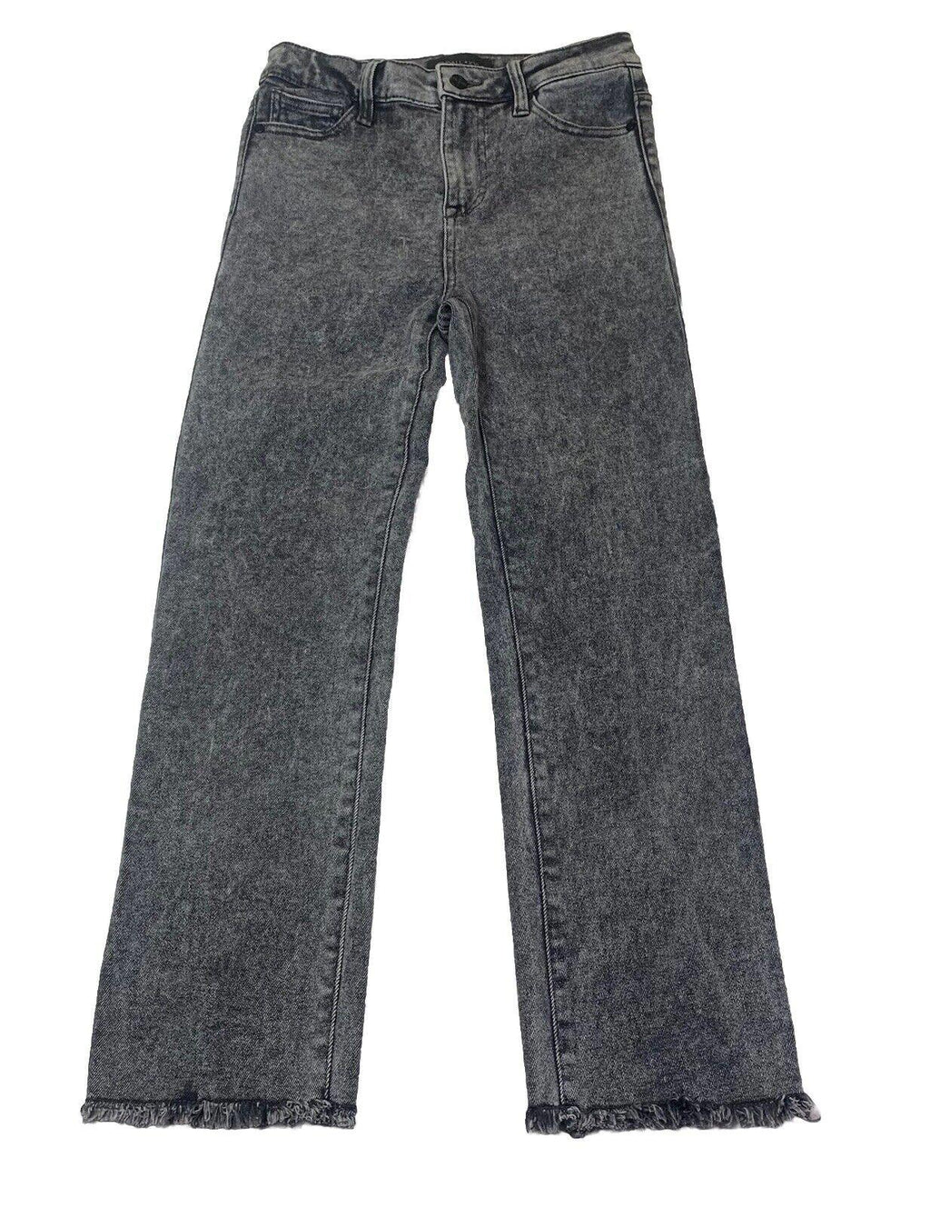 Vaqueros Kendall + Kylie para niña talla 3/27 negros The Icon de tiro alto con lavado Boo y dobladillo deshilachado