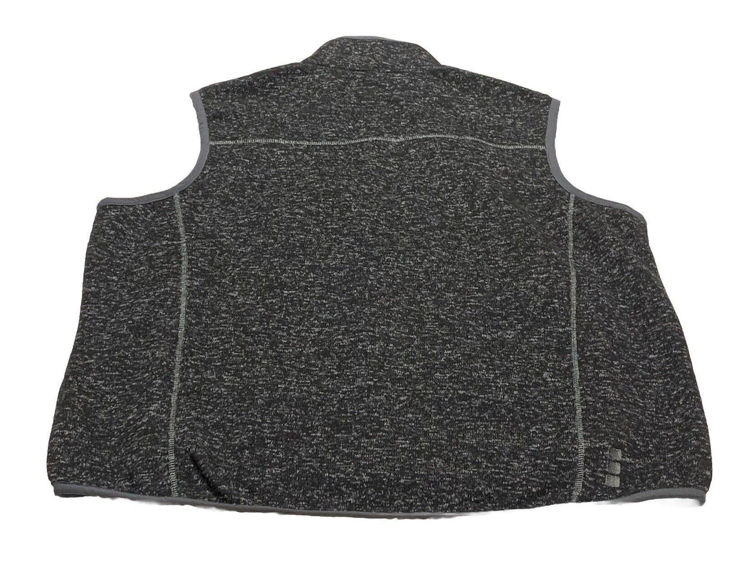 Chaqueta de forro polar Elevate de United Airlines, color negro carbón jaspeado, talla XL