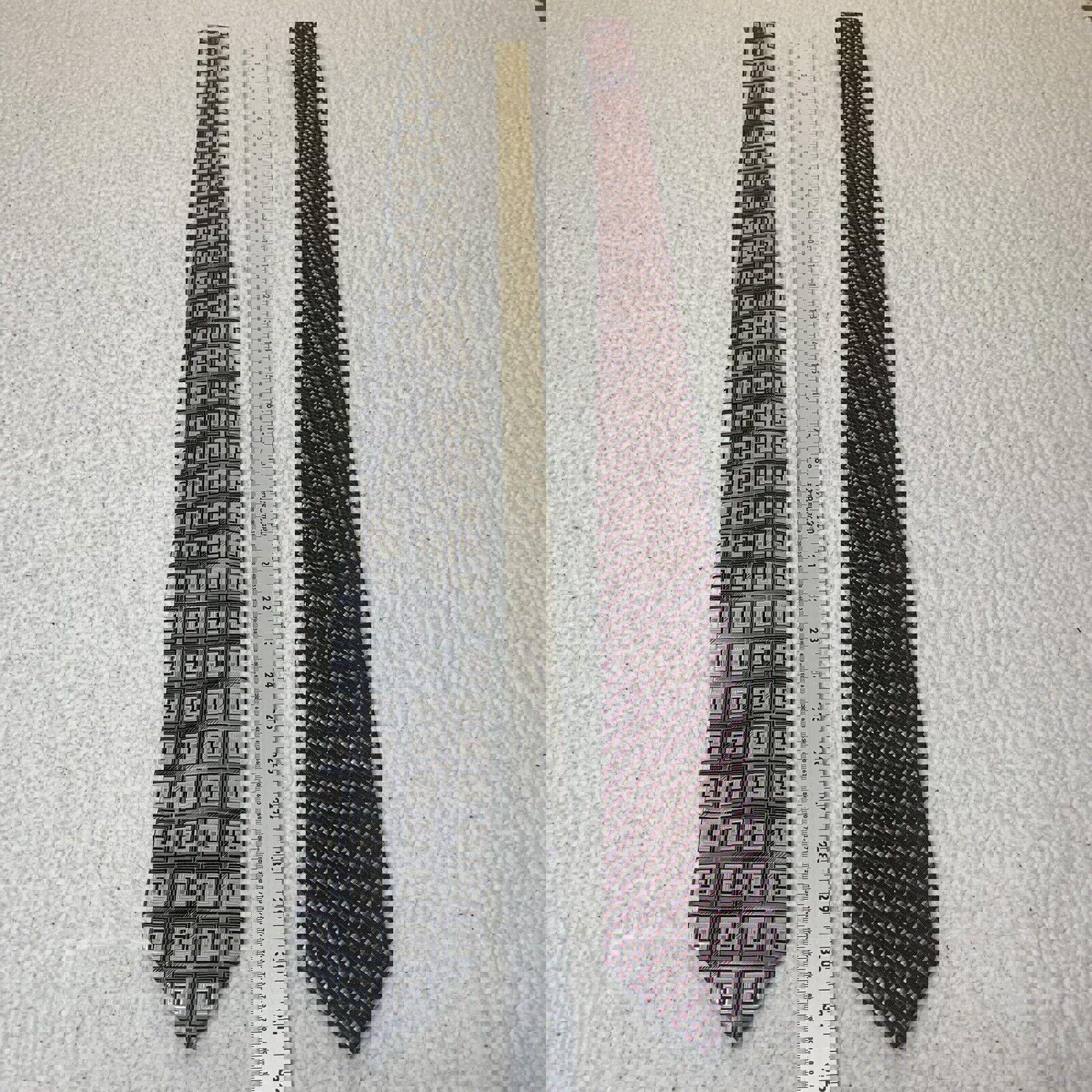 Corbatas con estampado geométrico para hombre Alexander Julian Colorirá, rojo y negro, lote de 2