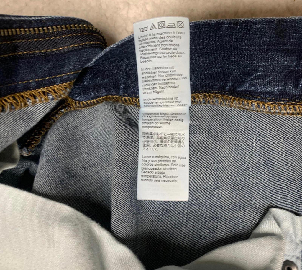 Pantalones cortos de mezclilla azul oscuro J Crew Mercantile para hombre, talla 34 x 32 L