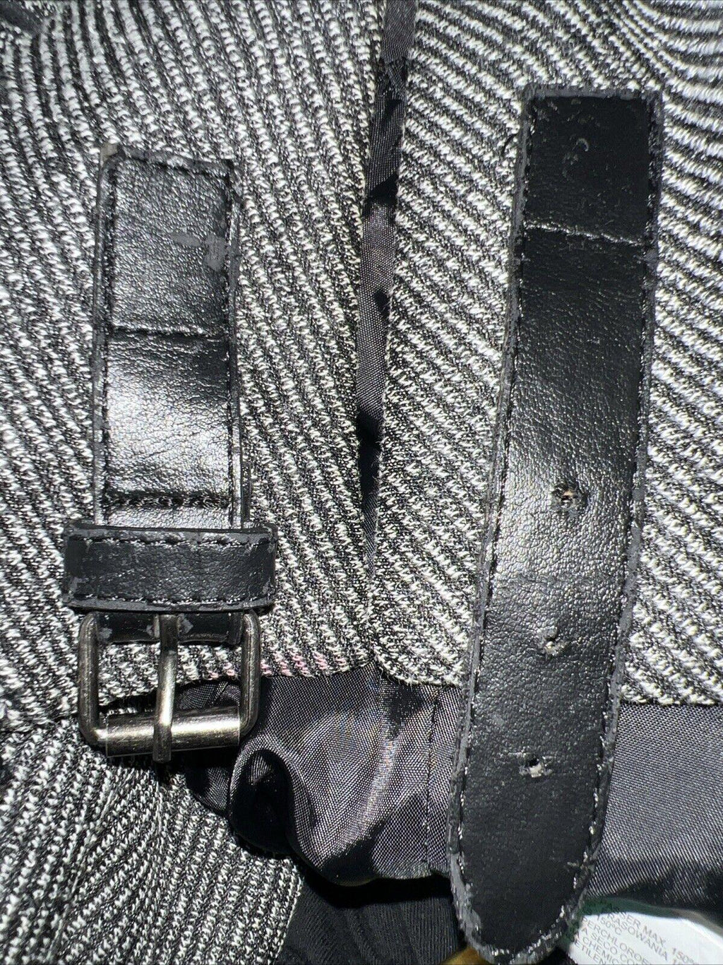 Abrigo de cuello alto con hebilla para hombre de Zara, talla 42, gris espiga, fabricado en Turquía