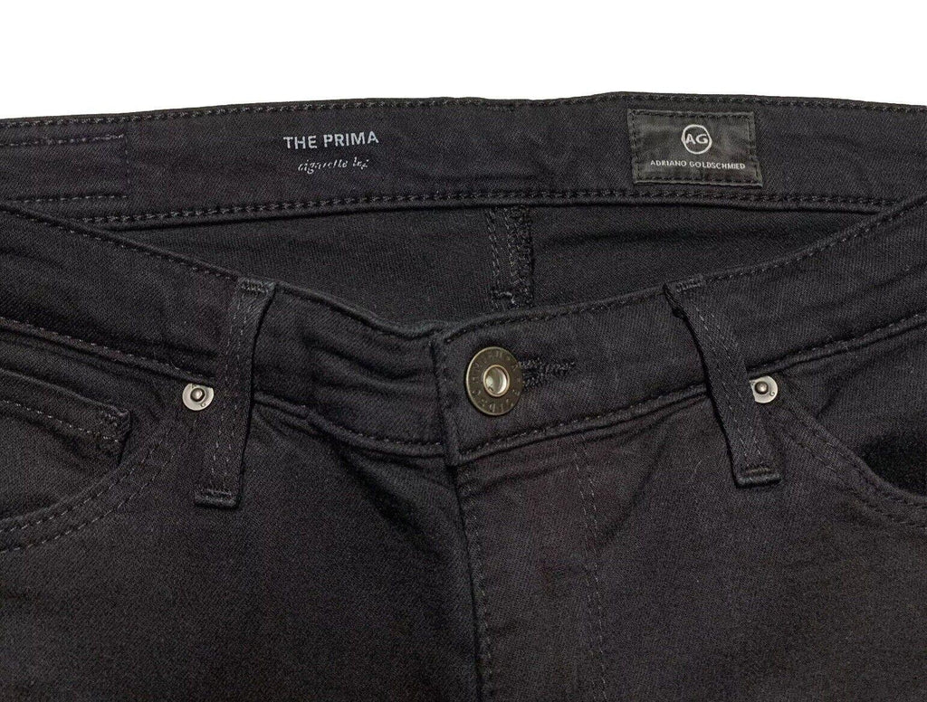 Vaqueros pitillo elásticos negros 25R The Prima Crop de Adriano Goldschmied para mujer