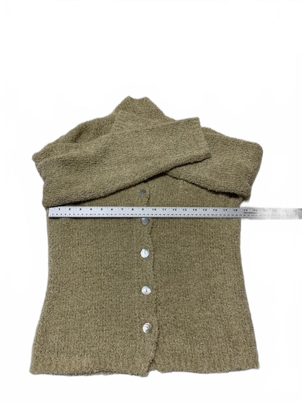 Suéter cárdigan beige VTG de los años 90 IDI de Mathew H para mujer, talla M, Hong Kong