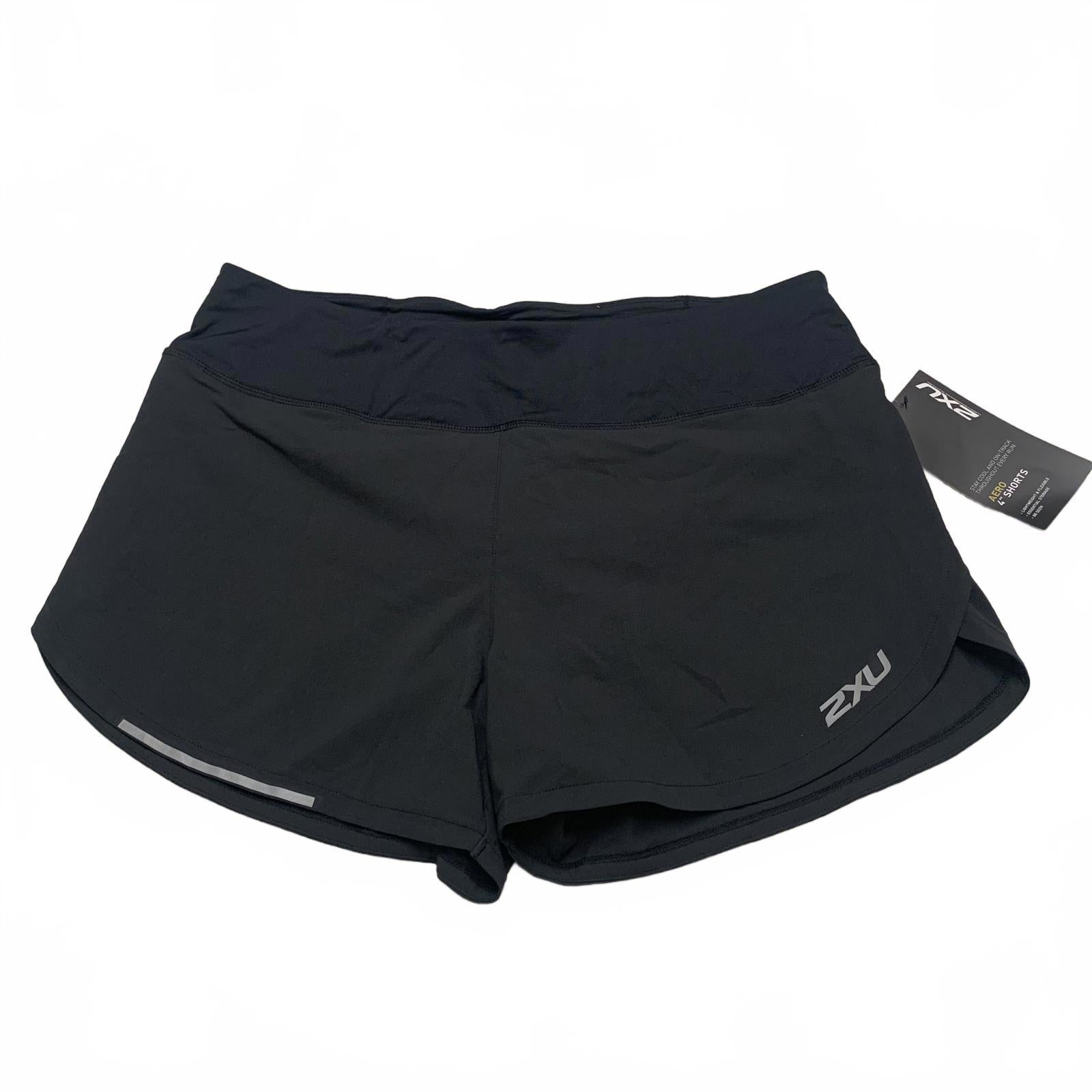 Pantalones cortos de running negros 2XU para mujer, talla mediana, talla W32, nuevo