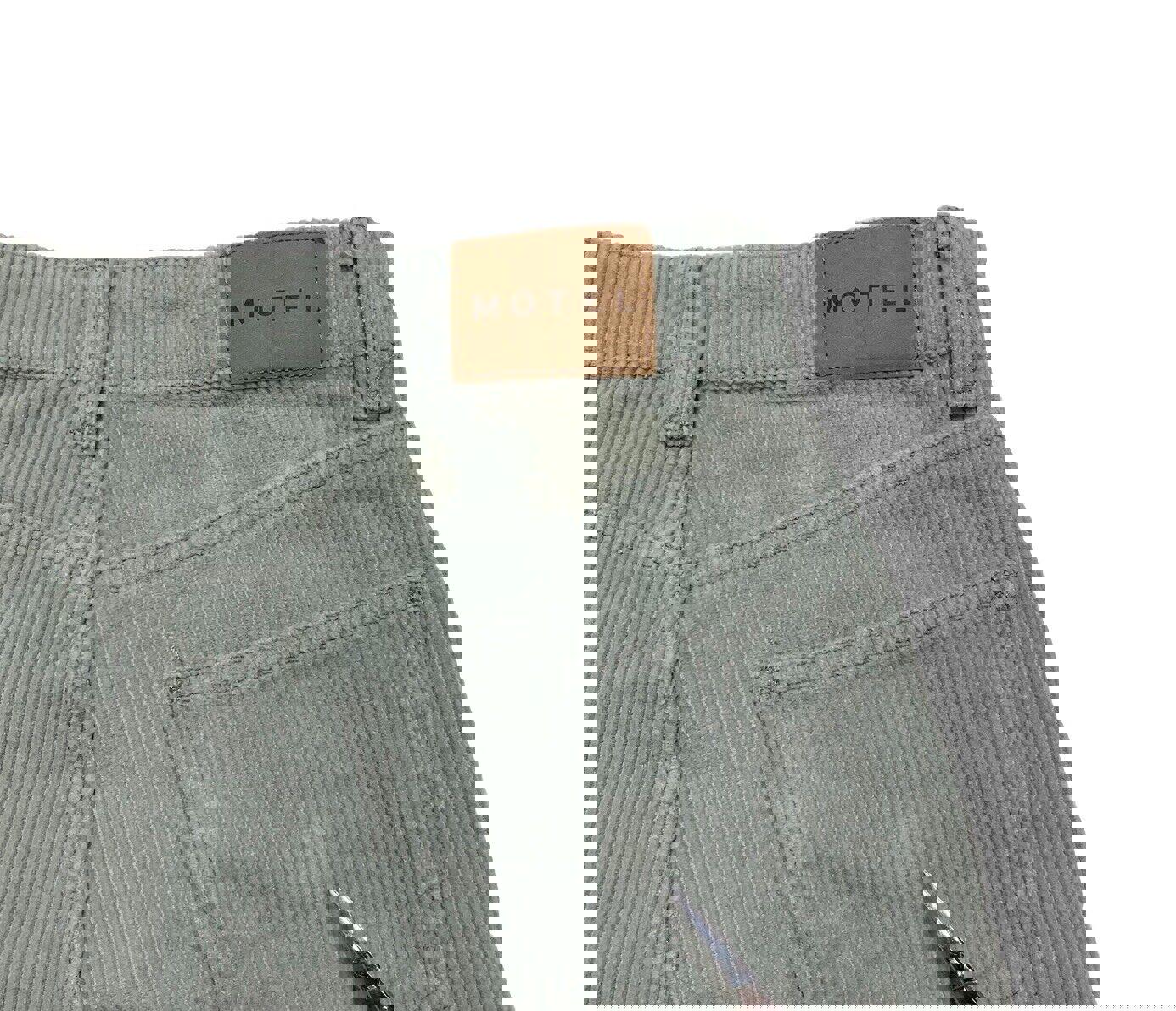 Pantalones de pana Motel para mujer, talla XS, verde menta, pierna ancha, ligeros