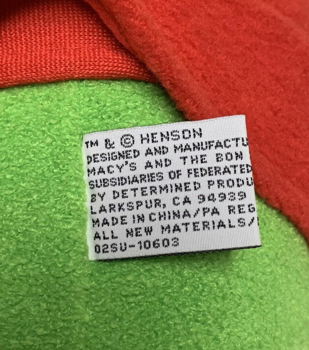 Peluche de rana fotógrafa de la Rana Gustavo de los Muppets de Macy's, 26 pulgadas, sin cámara