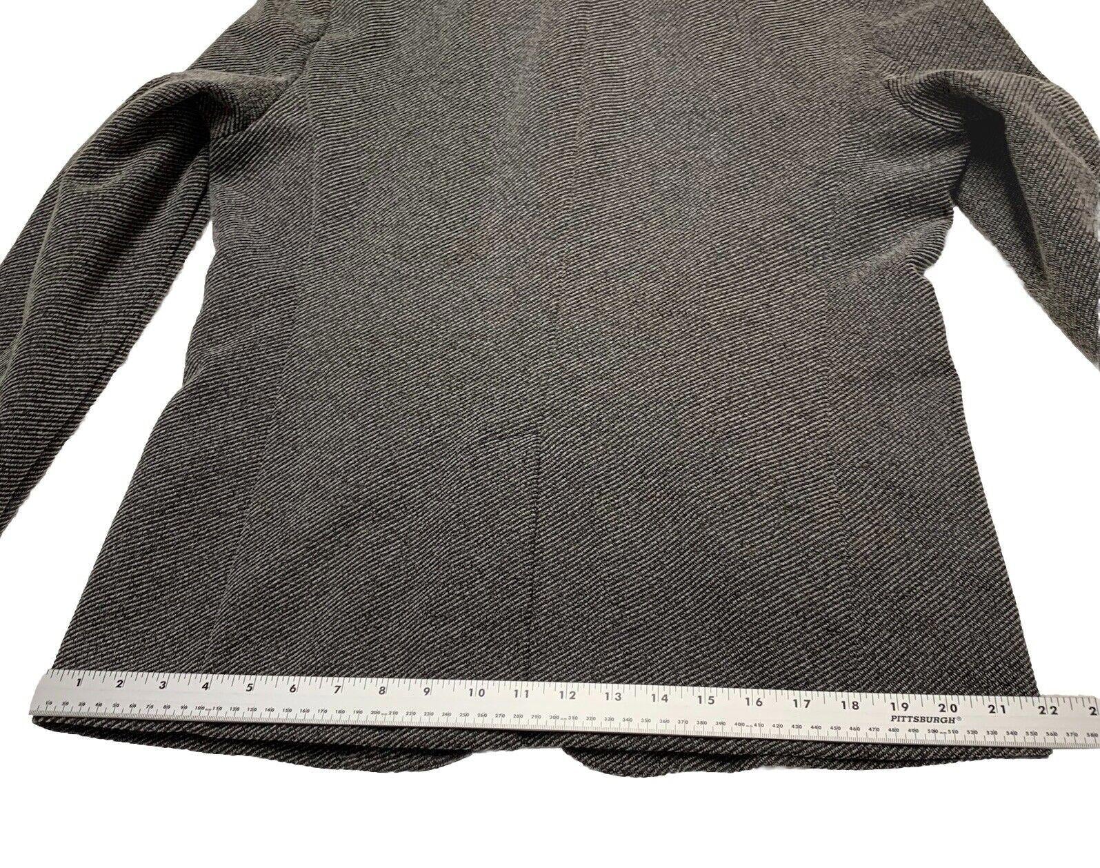 Abrigo de cuello alto con hebilla para hombre de Zara, talla 42, gris espiga, fabricado en Turquía