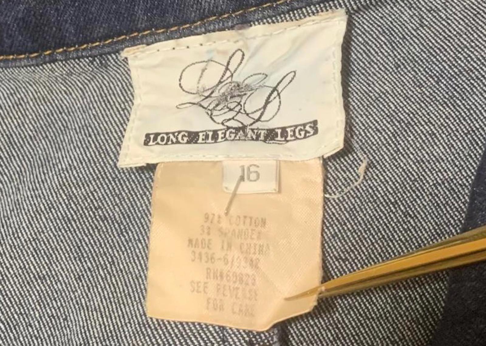 Long Elegant Legs Women's Size 16 Dark Blue Denim Button Front Sleeveless Dress