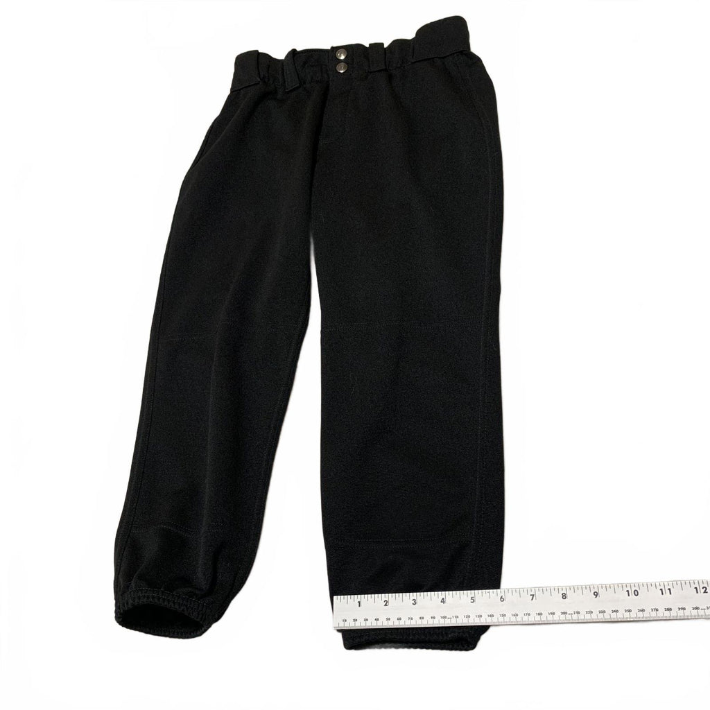 Pantalones de béisbol unisex para niños DeMarini, talla MD, color negro, cintura 27 x 21,5 L, deportivos