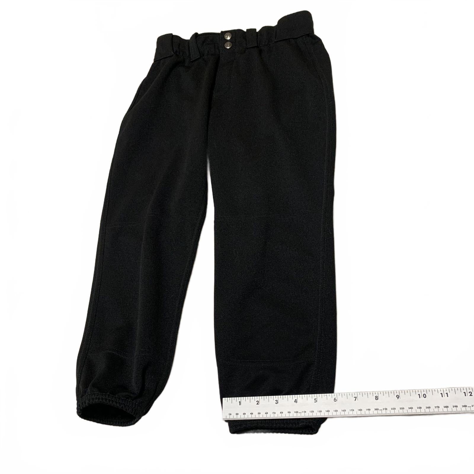 Pantalones de béisbol unisex para niños DeMarini, talla MD, color negro, cintura 27 x 21,5 L, deportivos