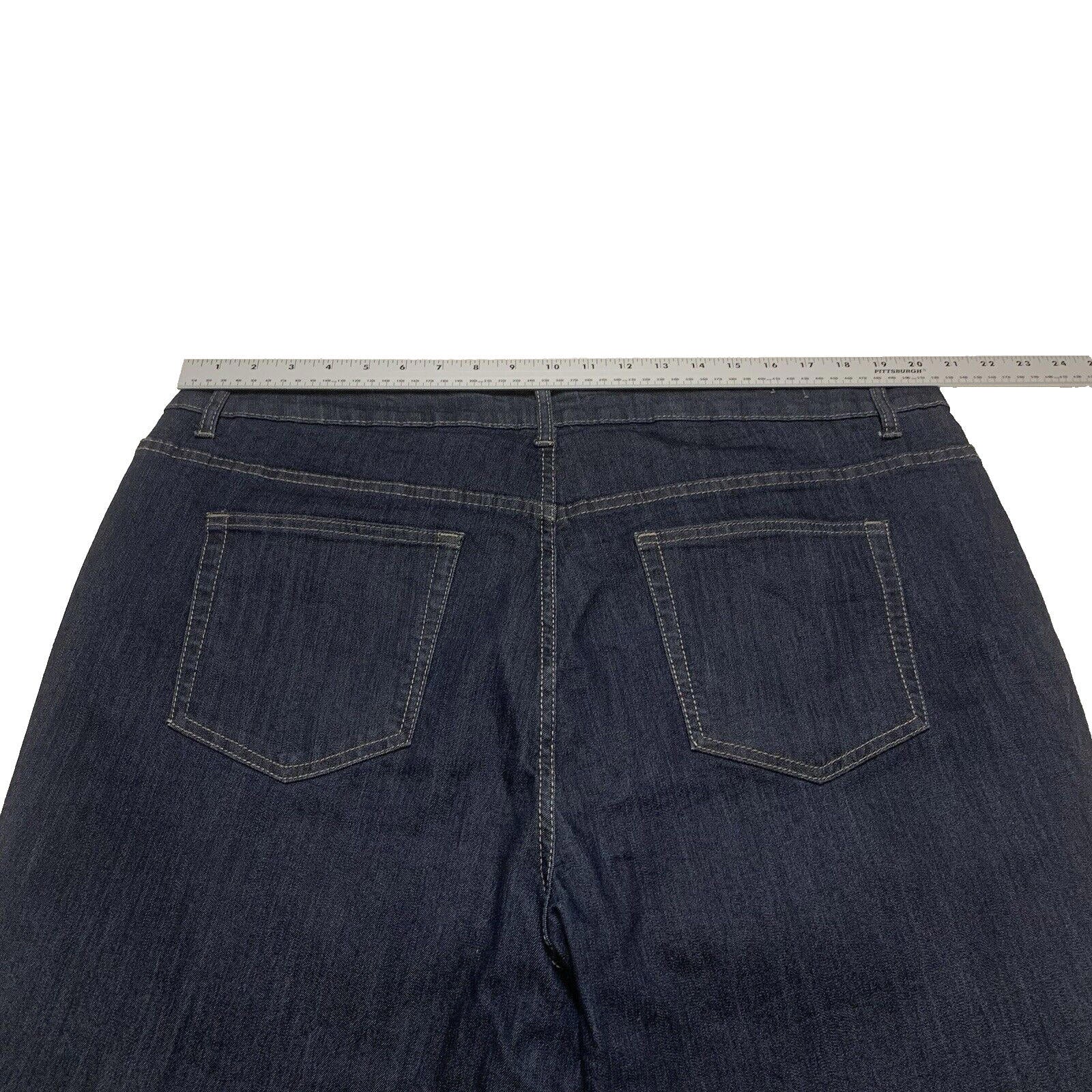 Vaqueros Avenue Denim para mujer talla 22P Plus azul oscuro elásticos