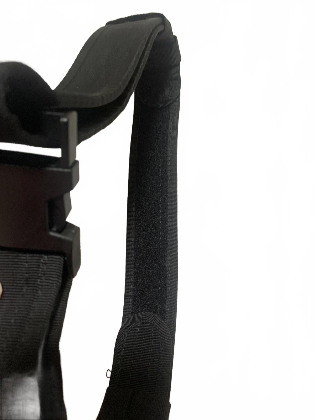 Hebilla de cinturón negra ajustable de nailon resistente con diseño multibroche