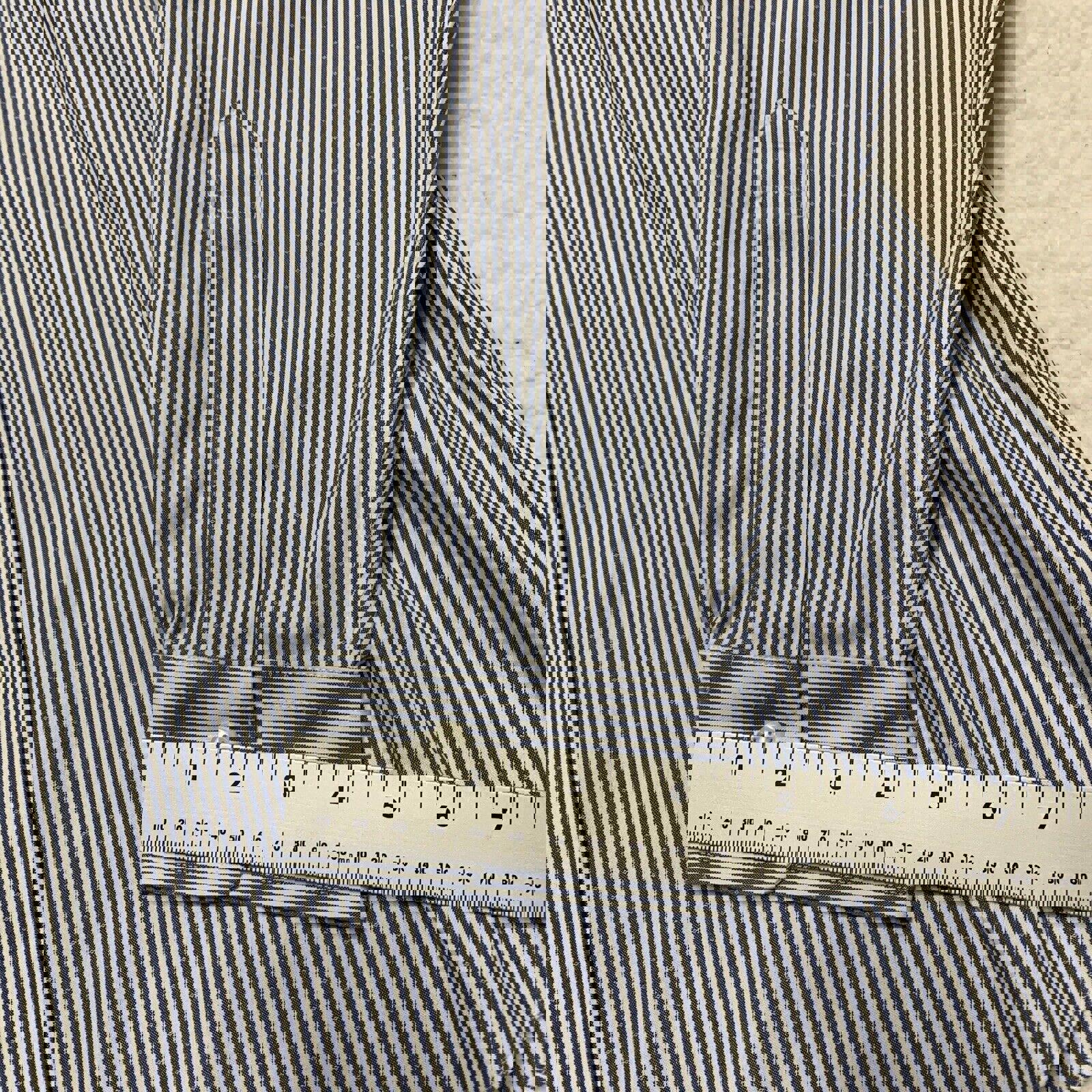 Camisa Brooks Brothers Regent para hombre, tallas 16 1/2 - 34, manga larga, rayas azules, sin planchado