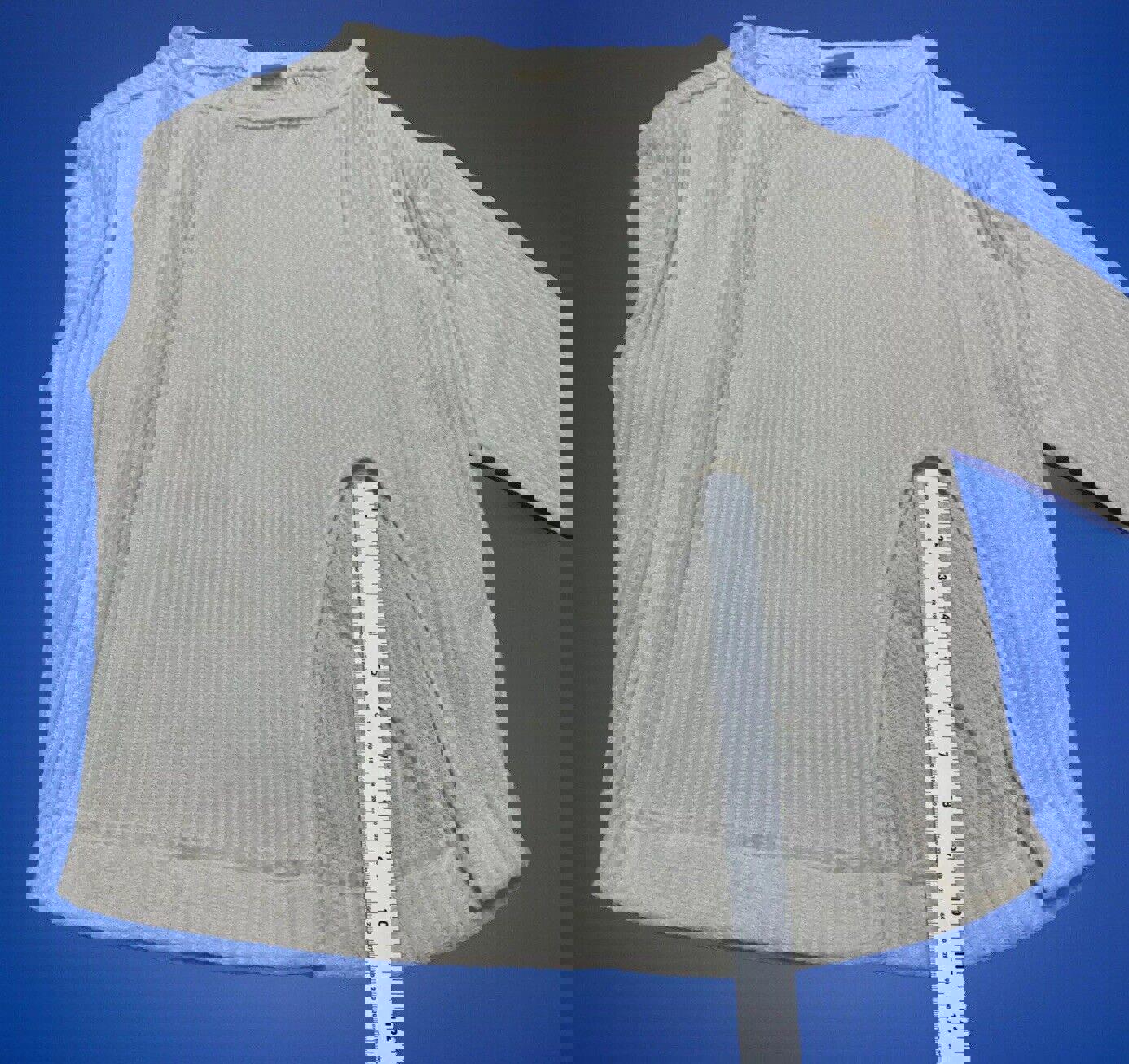 Top de capas de punto gofre extragrande color marfil para mujer de Out From Under UO XS con abertura